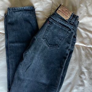 Black vintage Levi 550 high rise jeans